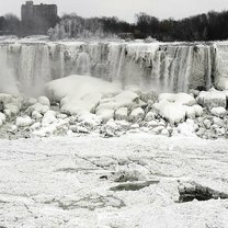 Фото приколы Замёрзший Ниагарский водопад (12 фото)