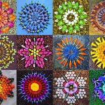 Цветочные мандалы фото