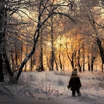 Детство в деревне зимой