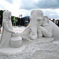 Виртуозные скульптуры из песка