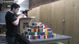 Смотреть Мозаика из кубиков Рубика