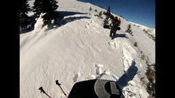 Лыжник попал в лавину