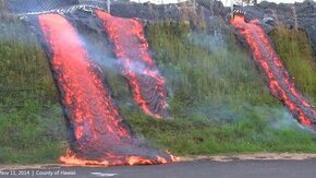 Извержение гавайского вулкана