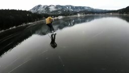 Хоккей на замёрзшем озере
