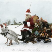 Фото приколы Винтажные фото с рождественским духом (14 фото)