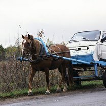 Фото приколы Оригинальный авто с одной лошадиной силой