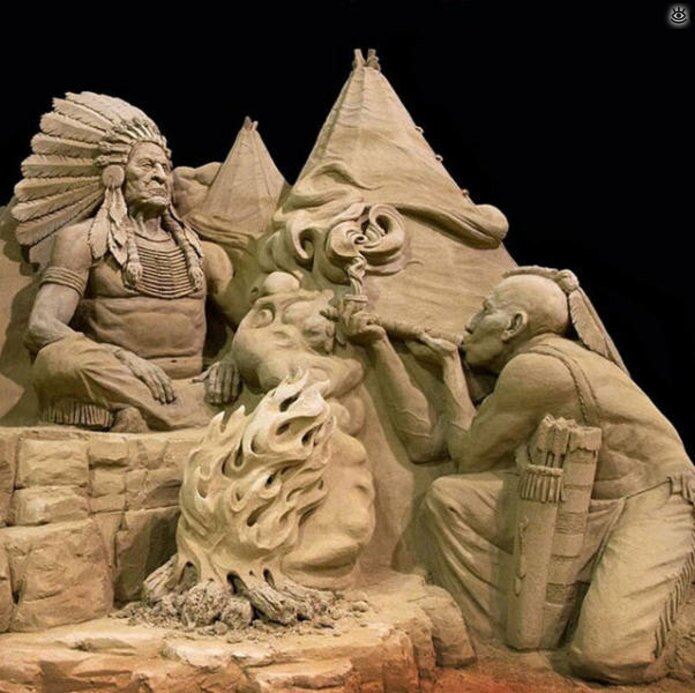 Грандиозные скульптуры из песка 3