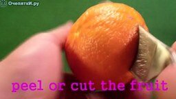 Смотреть На спор - узнай, сколько долек в апельсине