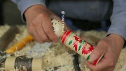 Создание японской куклы из дерева