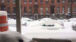 Снежный шторм в Бруклине