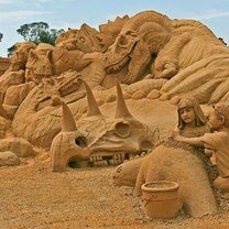 Фото приколы Виртуозные скульптуры из песка